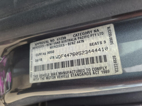 MERCEDES VITO 2015-2024 DOOR HANDLE 447, RH REAR, OUTER, 03/15- - Image 11