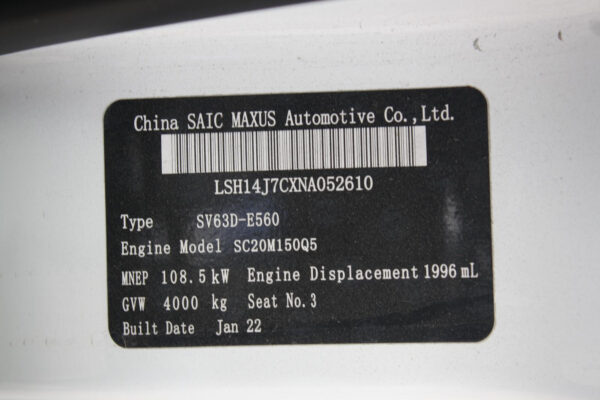 LDV DELIVER 9 07/2020-2024 FAN SPEED RESISTOR - Image 12