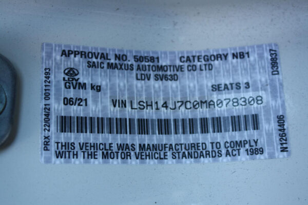 LDV DELIVER 9 07/2020-2024 POWER WINDOW SWITCH LEFT FRONT - Image 10